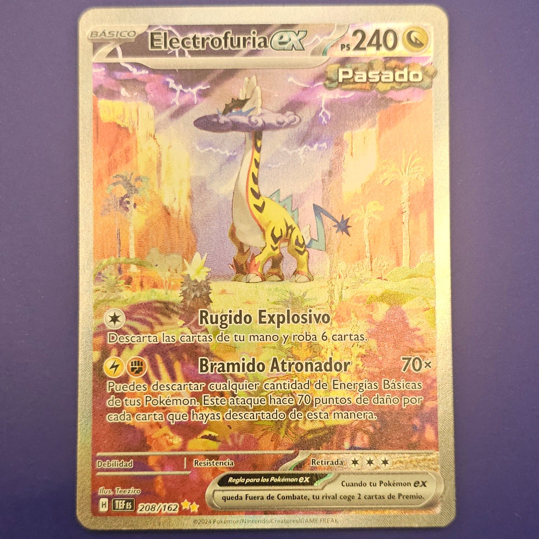 Raging Bolt ex / Electrofuria ex 208/162 — Special Illustration Rare — Español