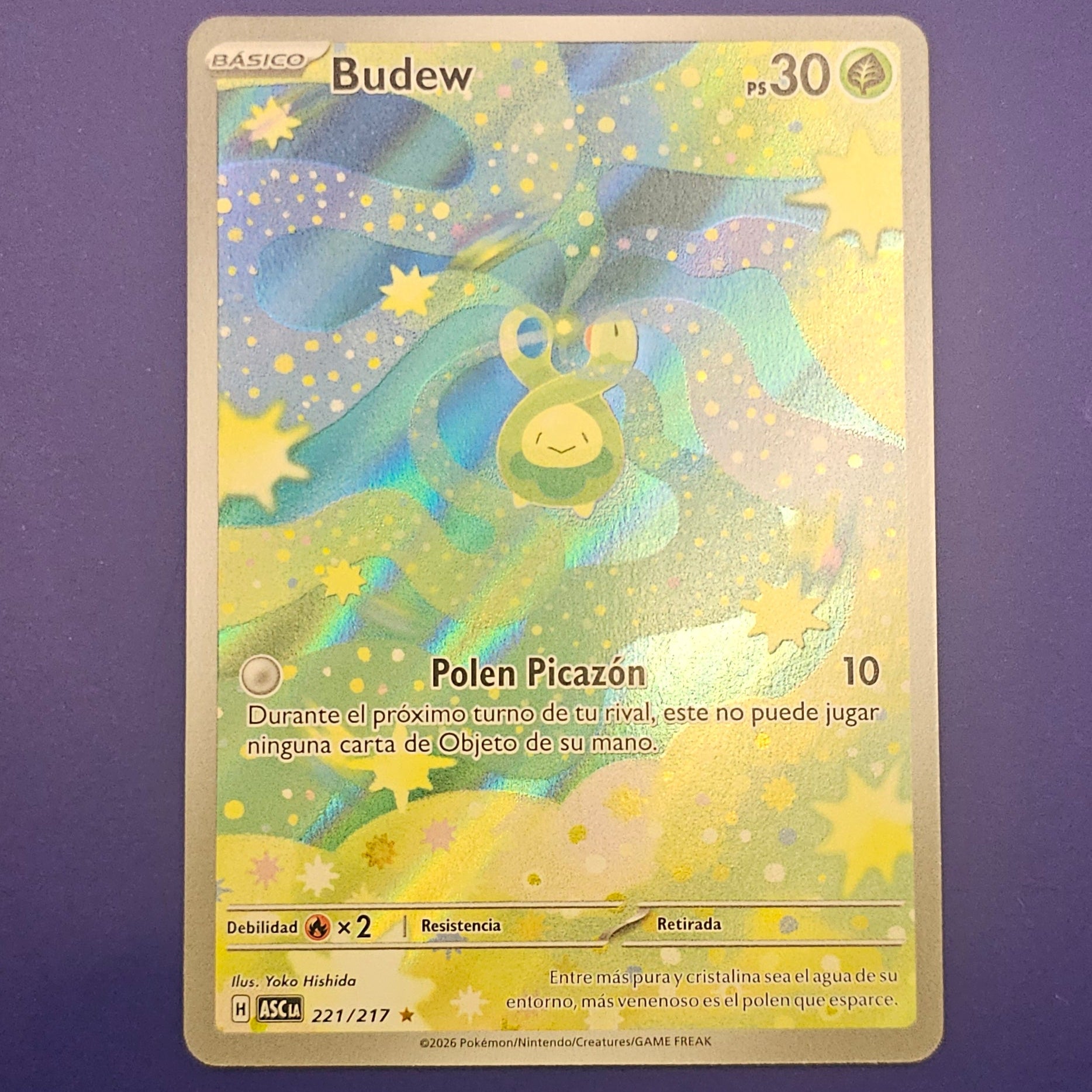 Budew 221/217 — Illustration Rare — Español
