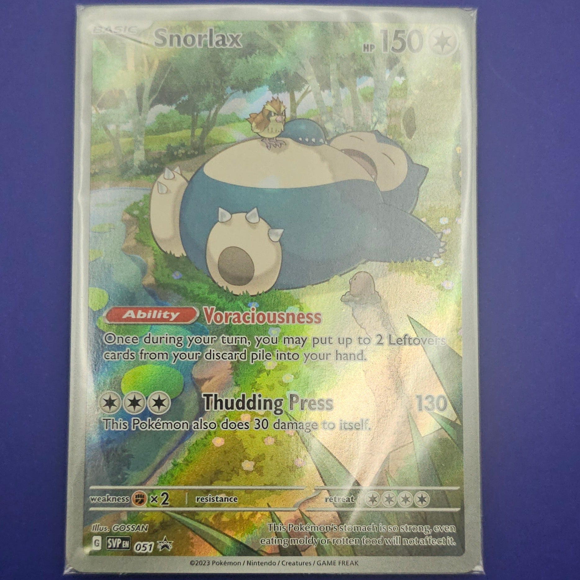 Snorlax 051 — SV Black Star Promo — Inglés — Sellada