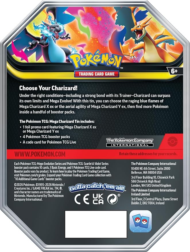 Pokémon TCG – Charizard Tin, Mega Charizard ex X