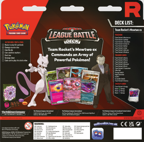 League Battle Deck: Team Rocket's Mewtwo