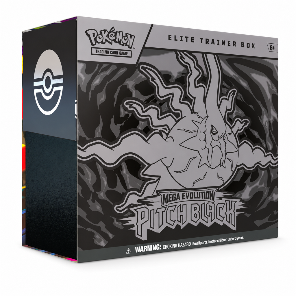 Pokémon TCG: Mega Evolution – Pitch Black Elite Trainer Box (ETB) – Inglés