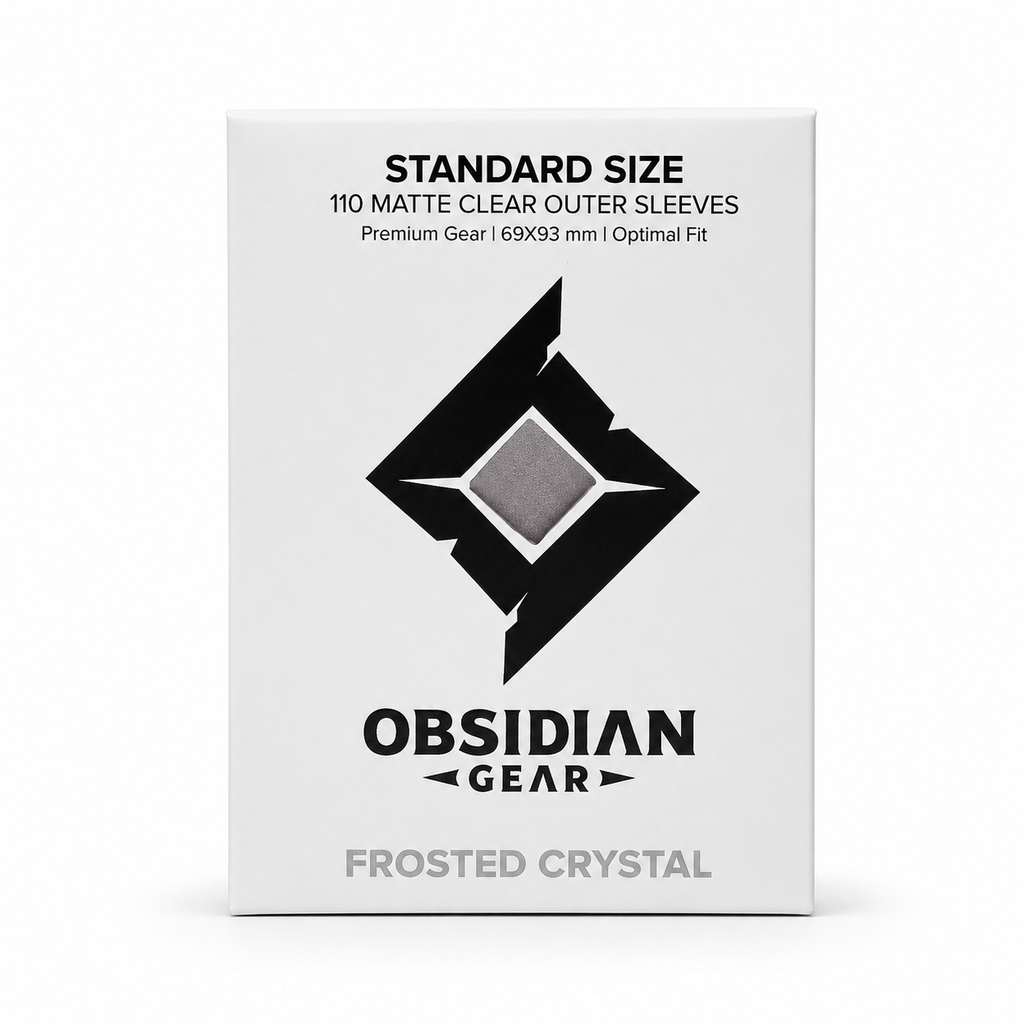 Obsidian Gear Frosted Crystal Matte Clear Outer Sleeves Standard Size