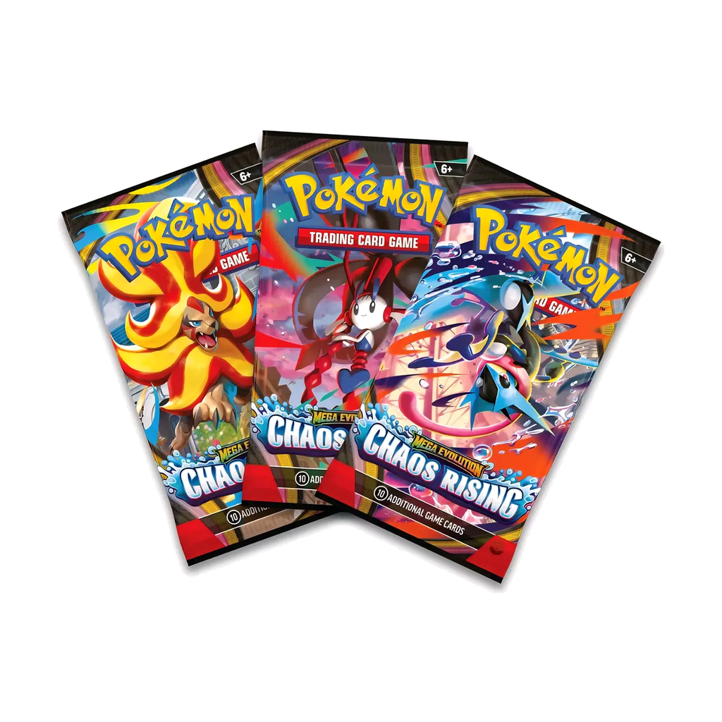 Pokémon TCG Mega Evolution: Chaos Rising — 3 Pack Blister